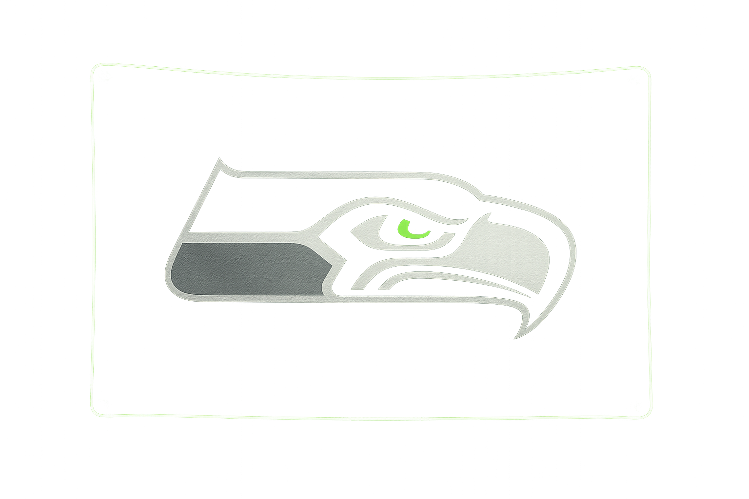 Seattle Seahawks Glowing Flag - LED Illuminated