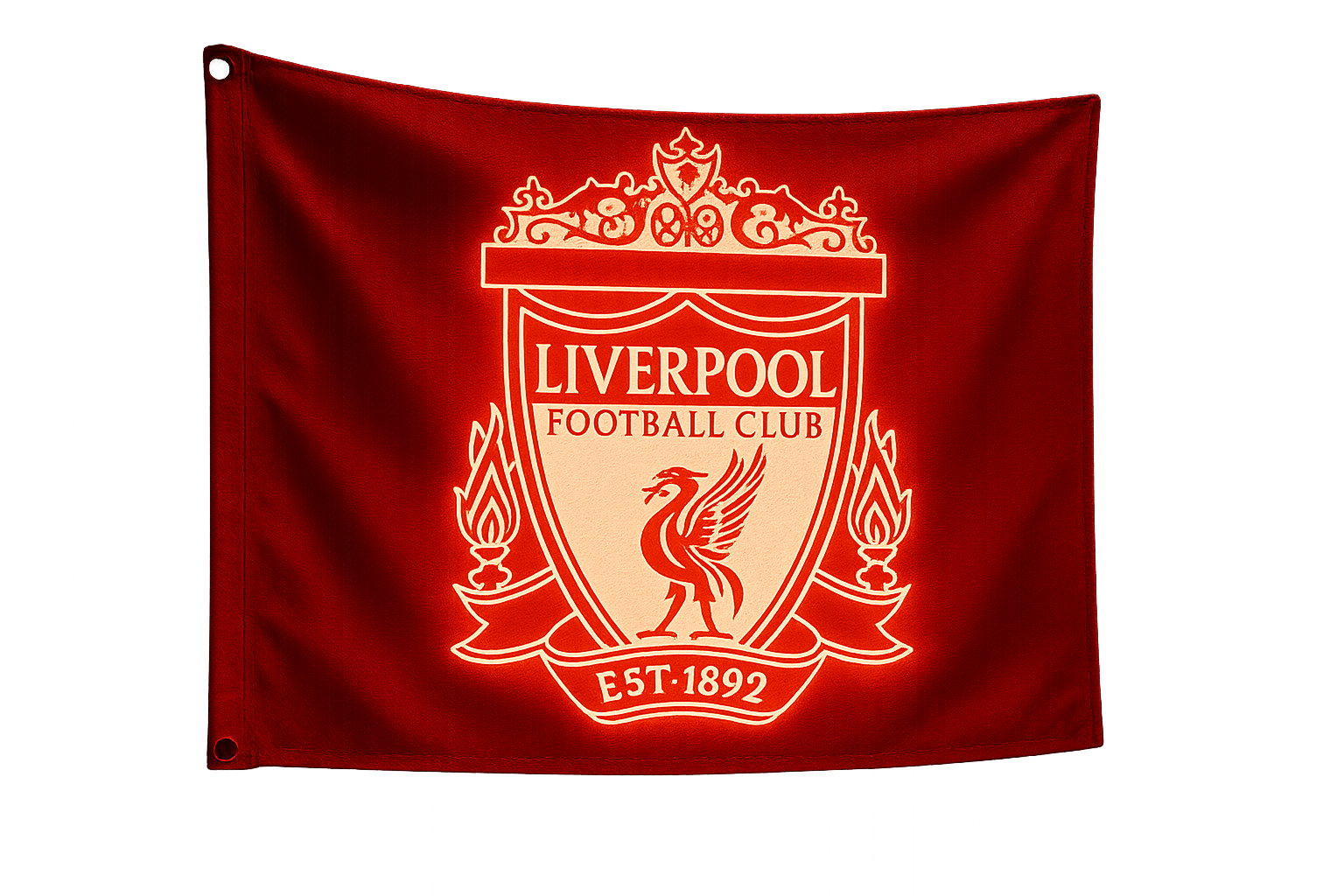 Liverpool FC Glowing Flag - LED Illuminated