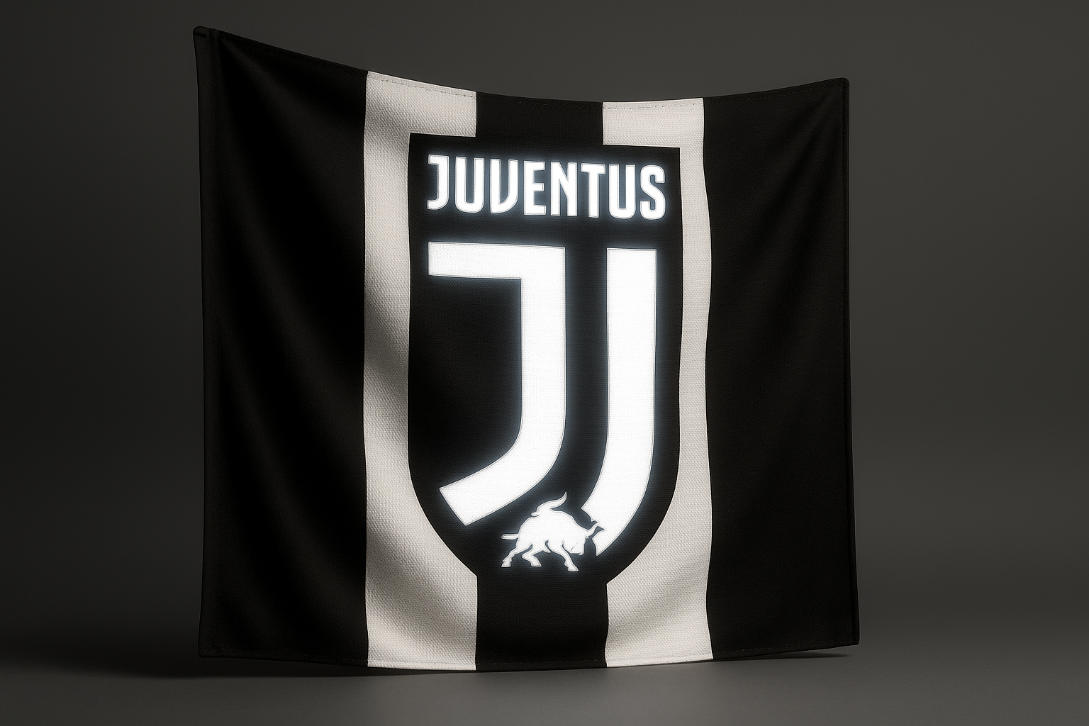 Juventus Glowing Flag - LED Illuminated