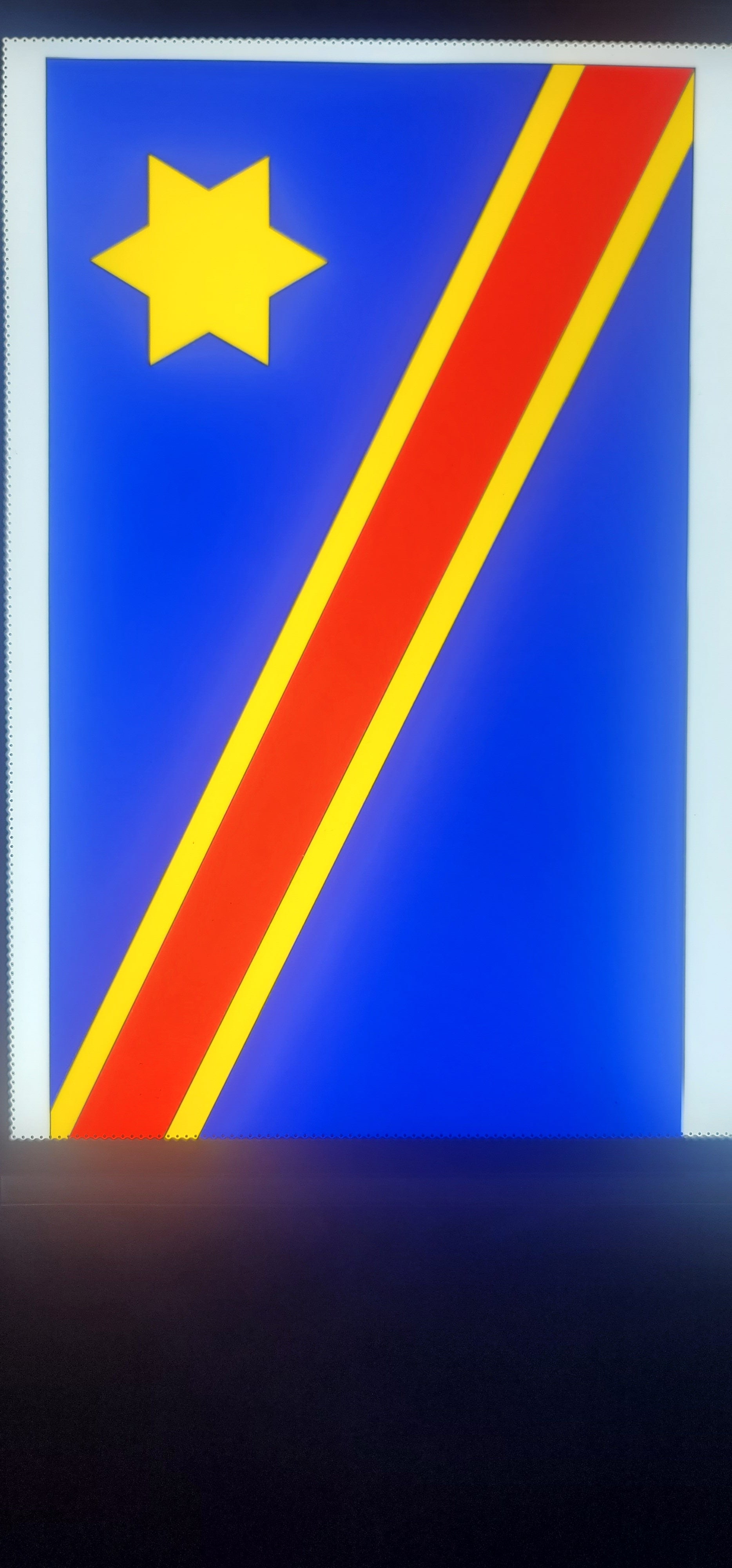 Glowing Flag - LED Lumineaux for Repubique Democratique du Congo