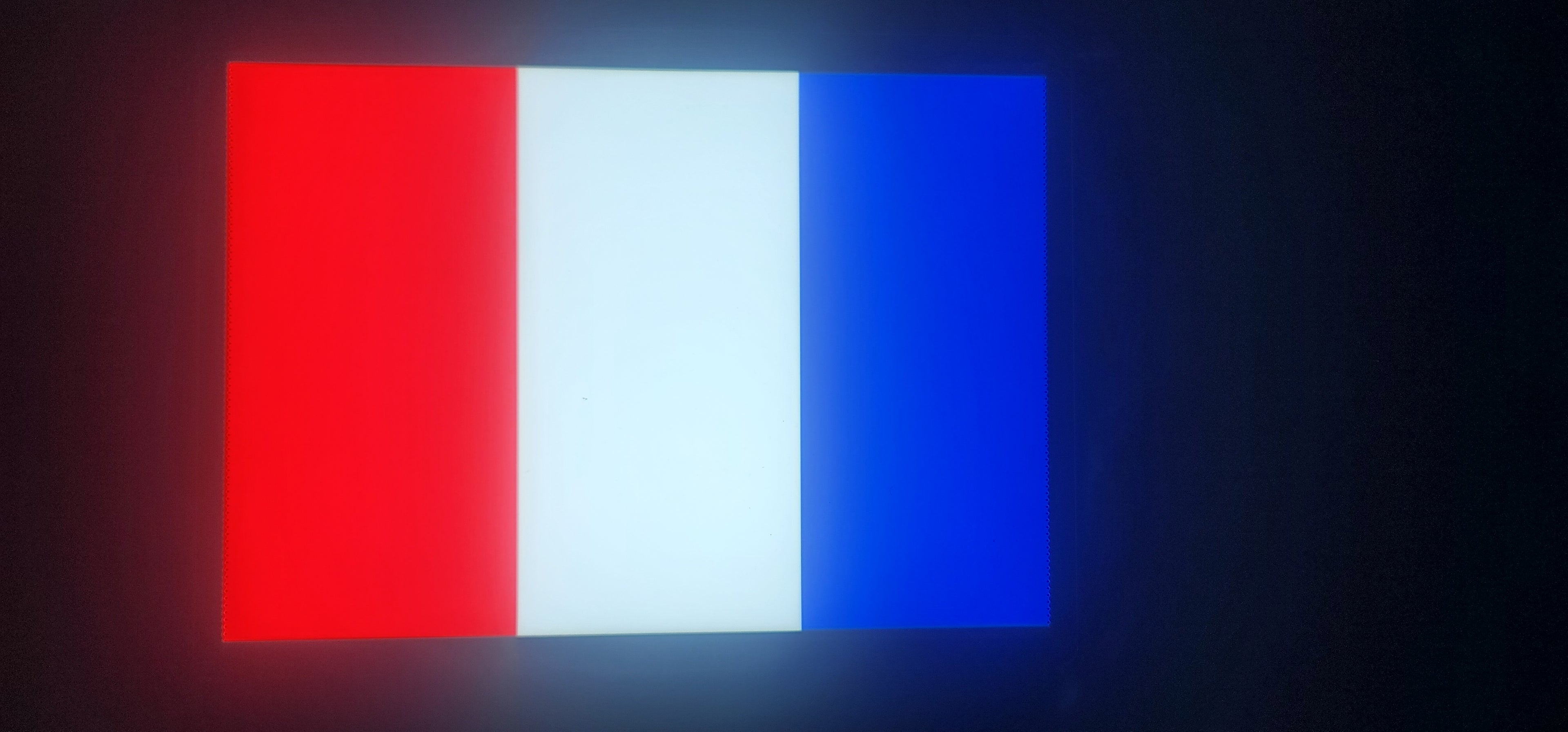France FFF Glowing Flag - LED Illuminated
