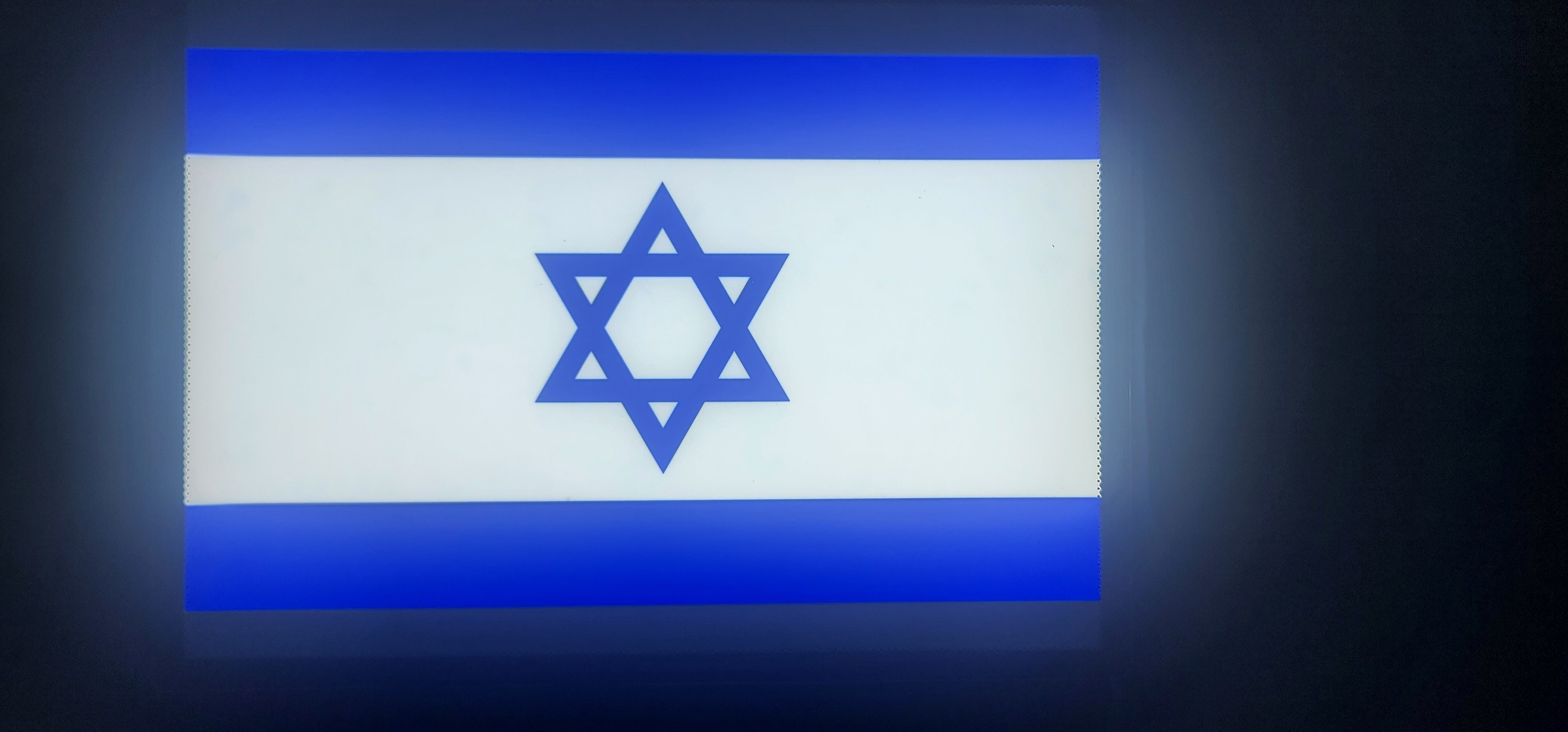Israel Glowing Flag - LED Illuminated