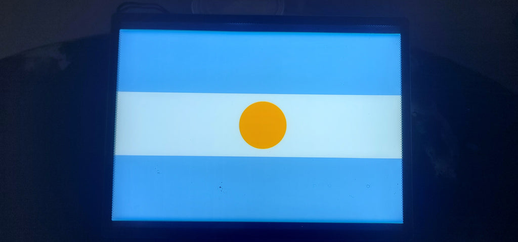 Argentina Glowing Flag - LED Illuminated