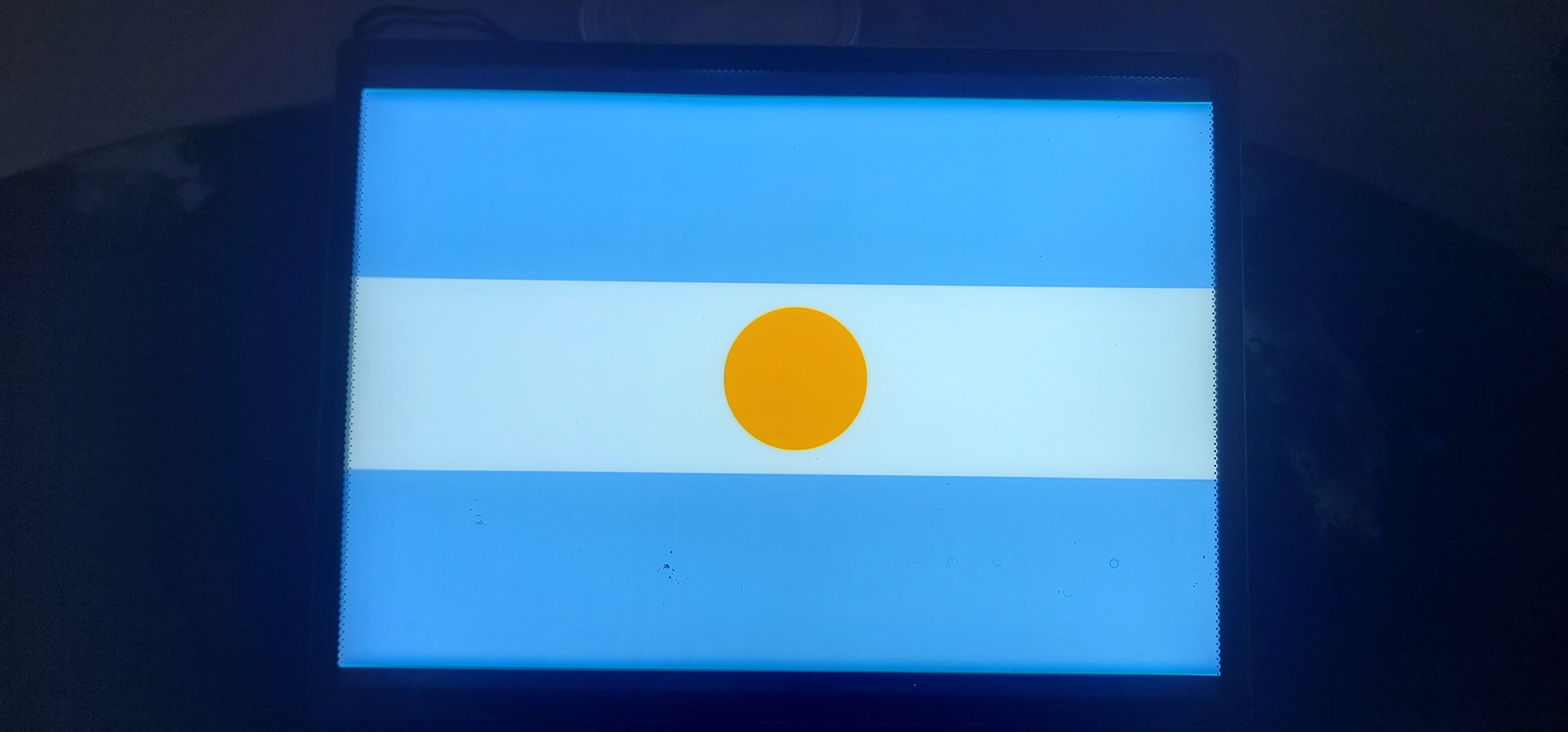 Argentina Glowing Flag - LED Illuminated