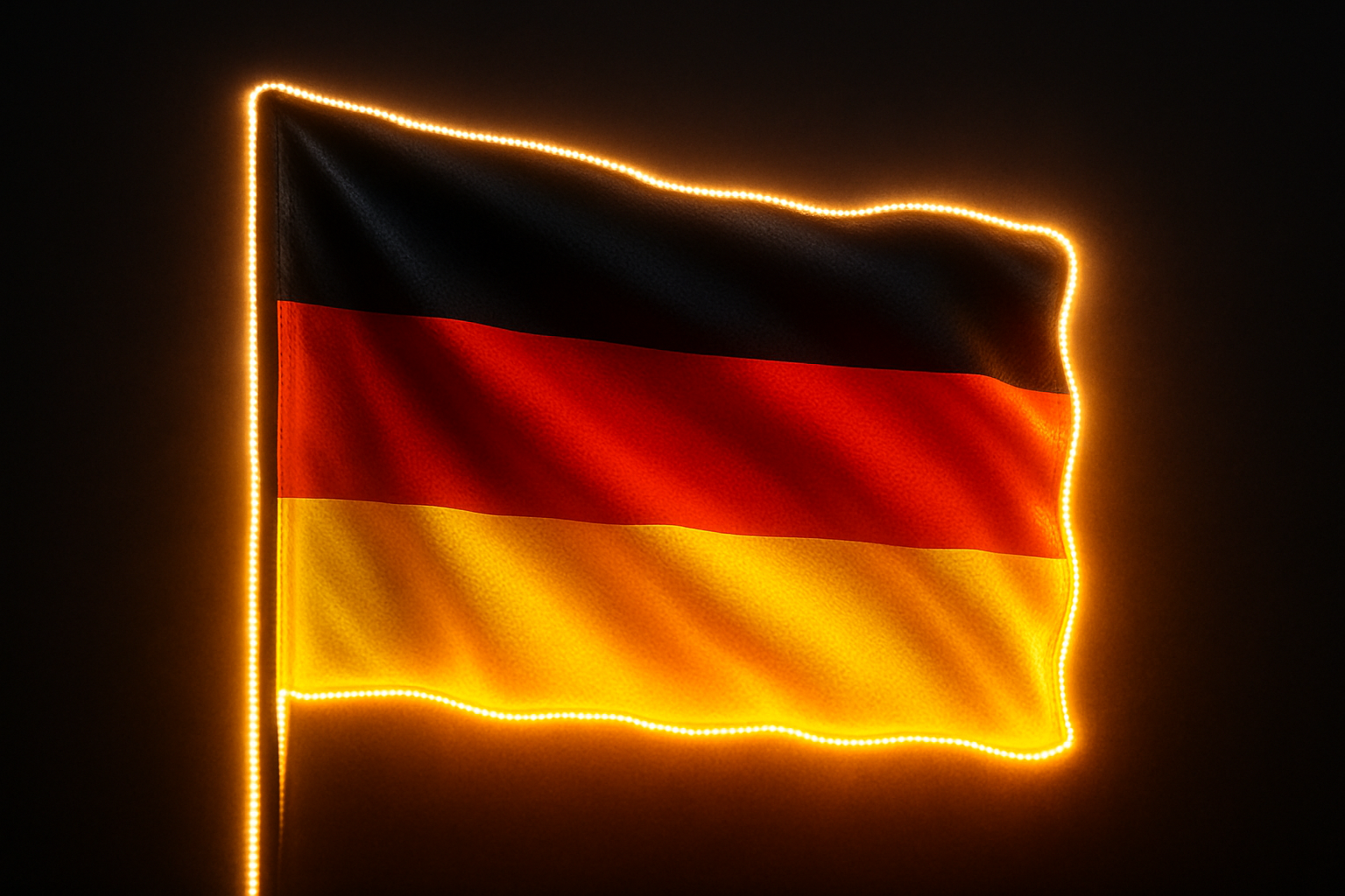 Germany Glowing Flag