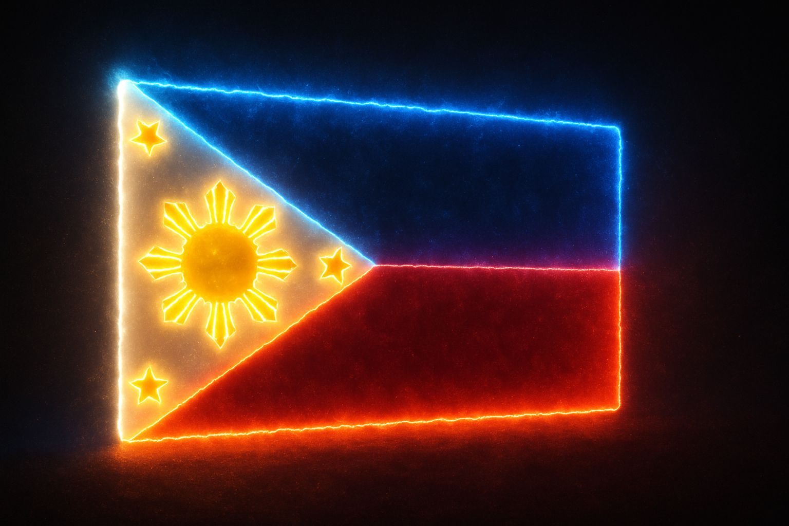 Glowing Philippine Flag
