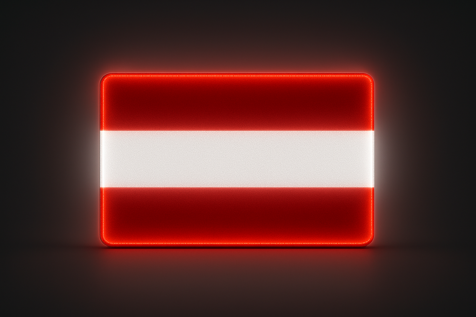 Austria Glowing Flag - LED Illuminated