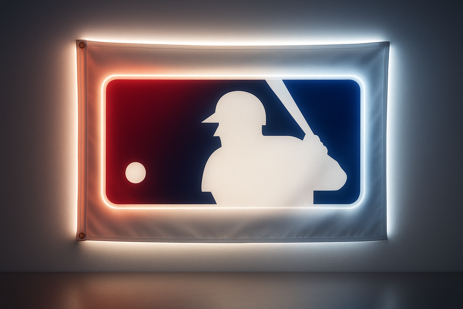 MLB Glowing Flag - LED Illuminated