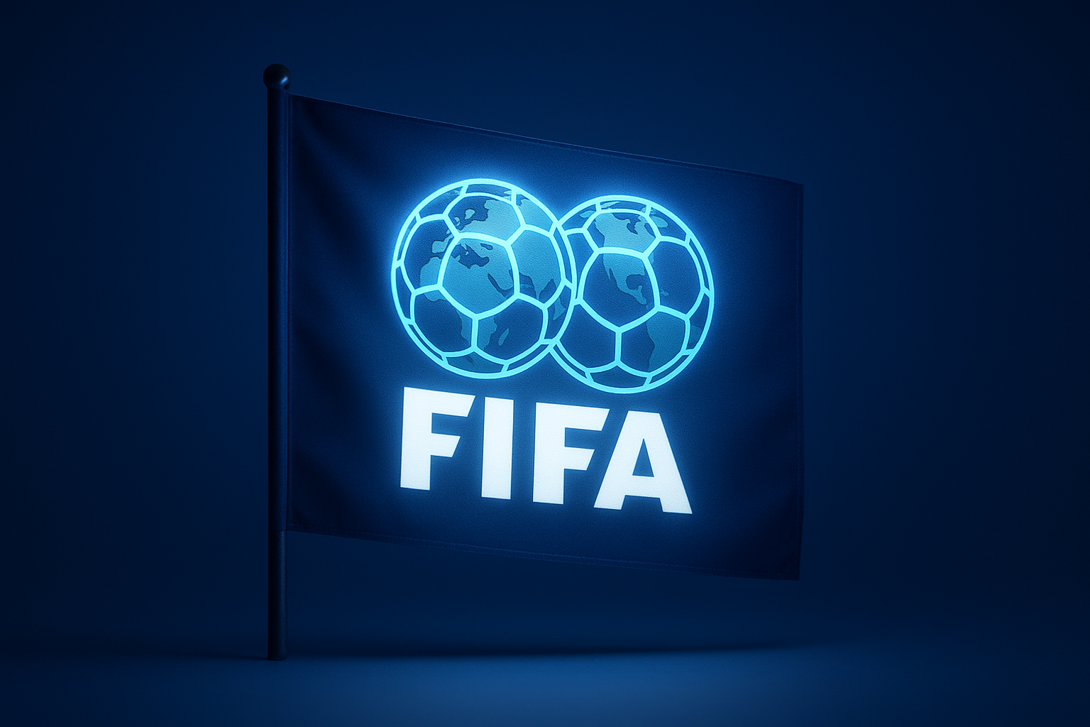 FIFA Glowing Flag - LED Illuminated