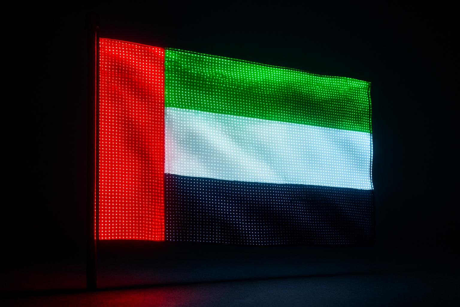 United Arab Emirates Glowing Flag - LED Illuminated