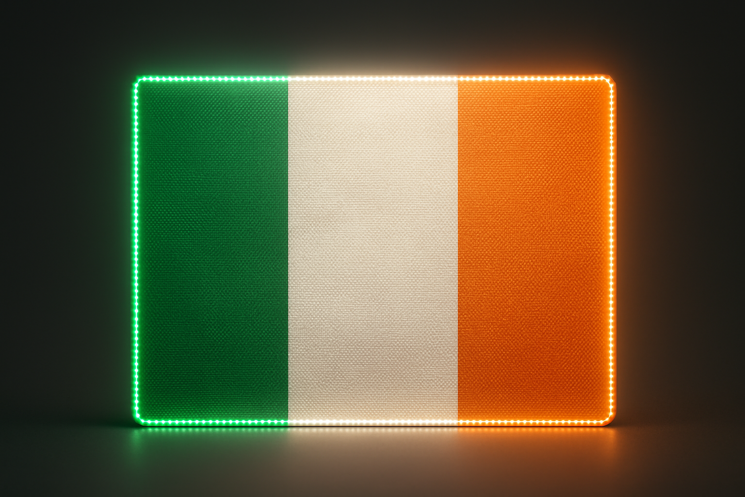 Ireland Glowing Flag - LED Illuminated