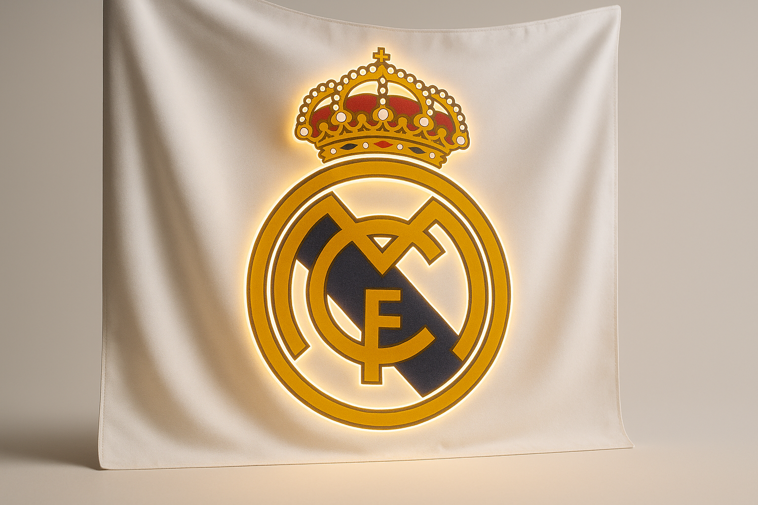 Real Madrid Glowing Flag - LED Illuminated