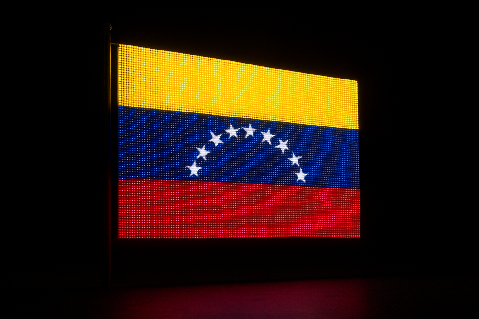 Venezuela Glowing Flag - LED Illuminated