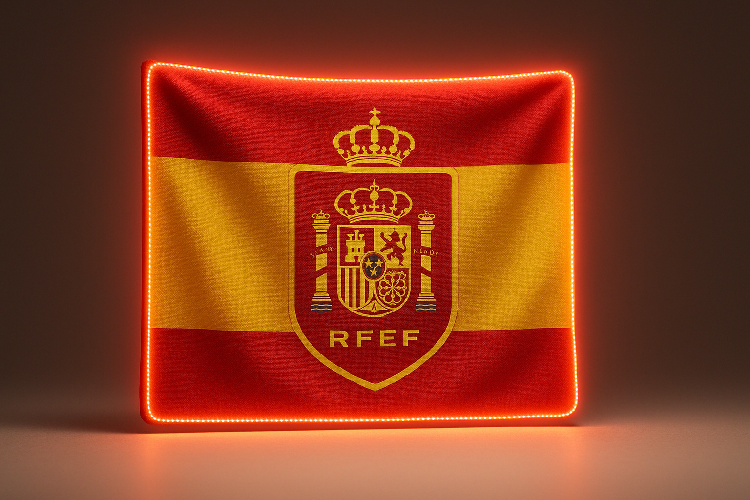 Spain RFEF Glowing Flag - LED Illuminated