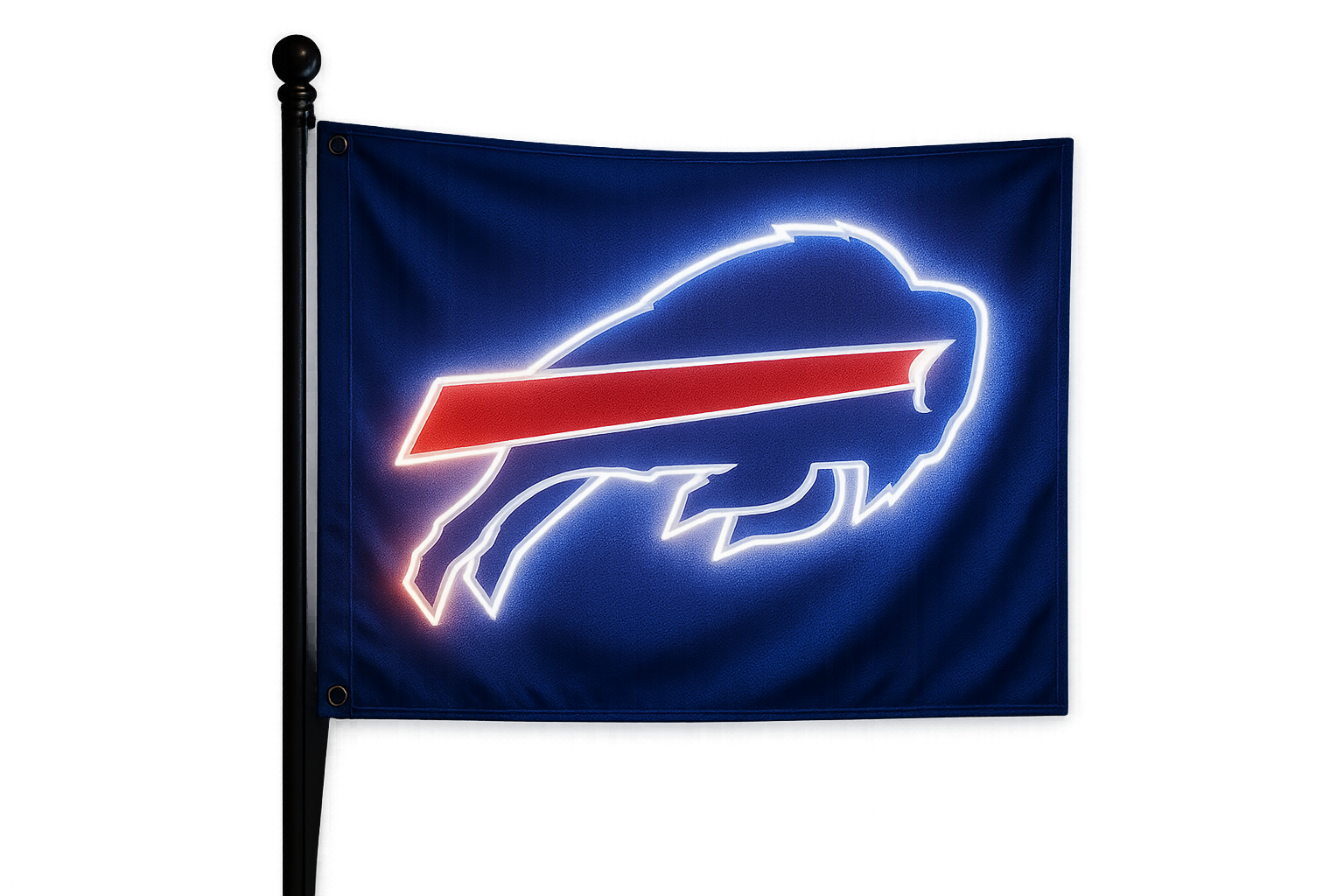 Buffalo Bills Glowing Flag - LED Illuminated