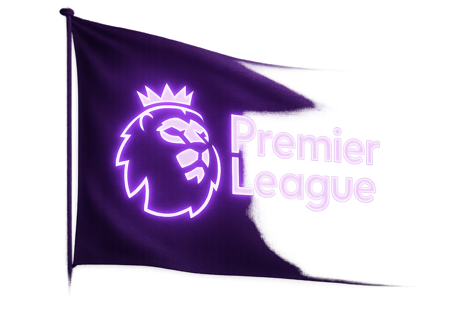 Premier League Glowing Flag - LED Illuminated
