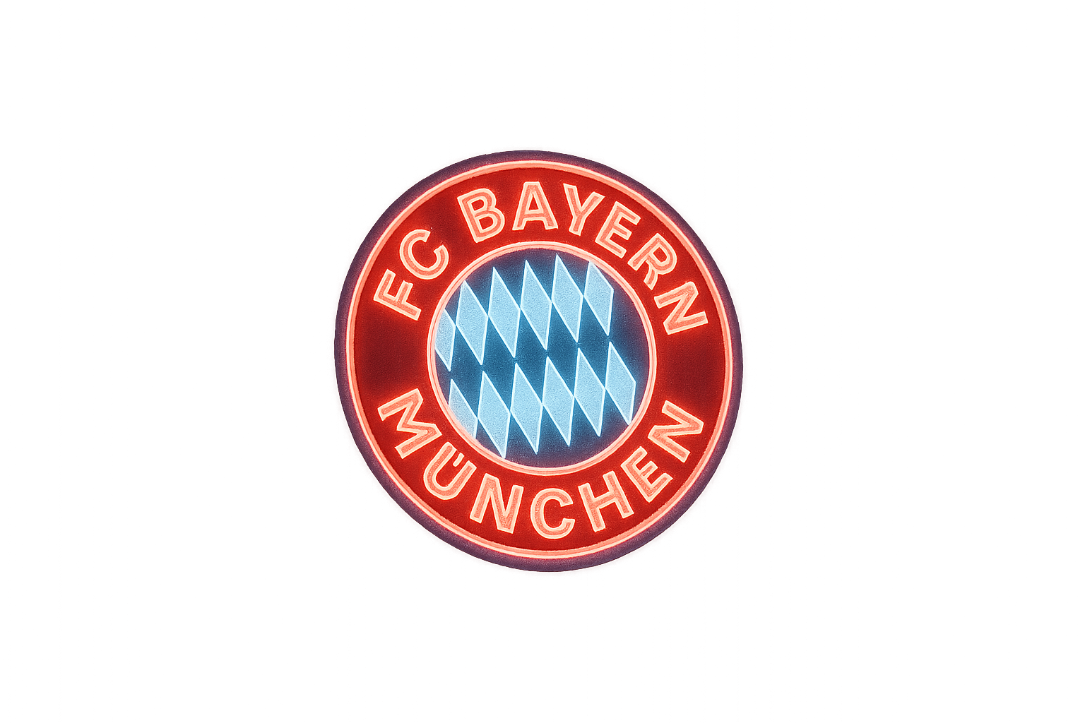 Bayern Munich Glowing Flag - LED Illuminated