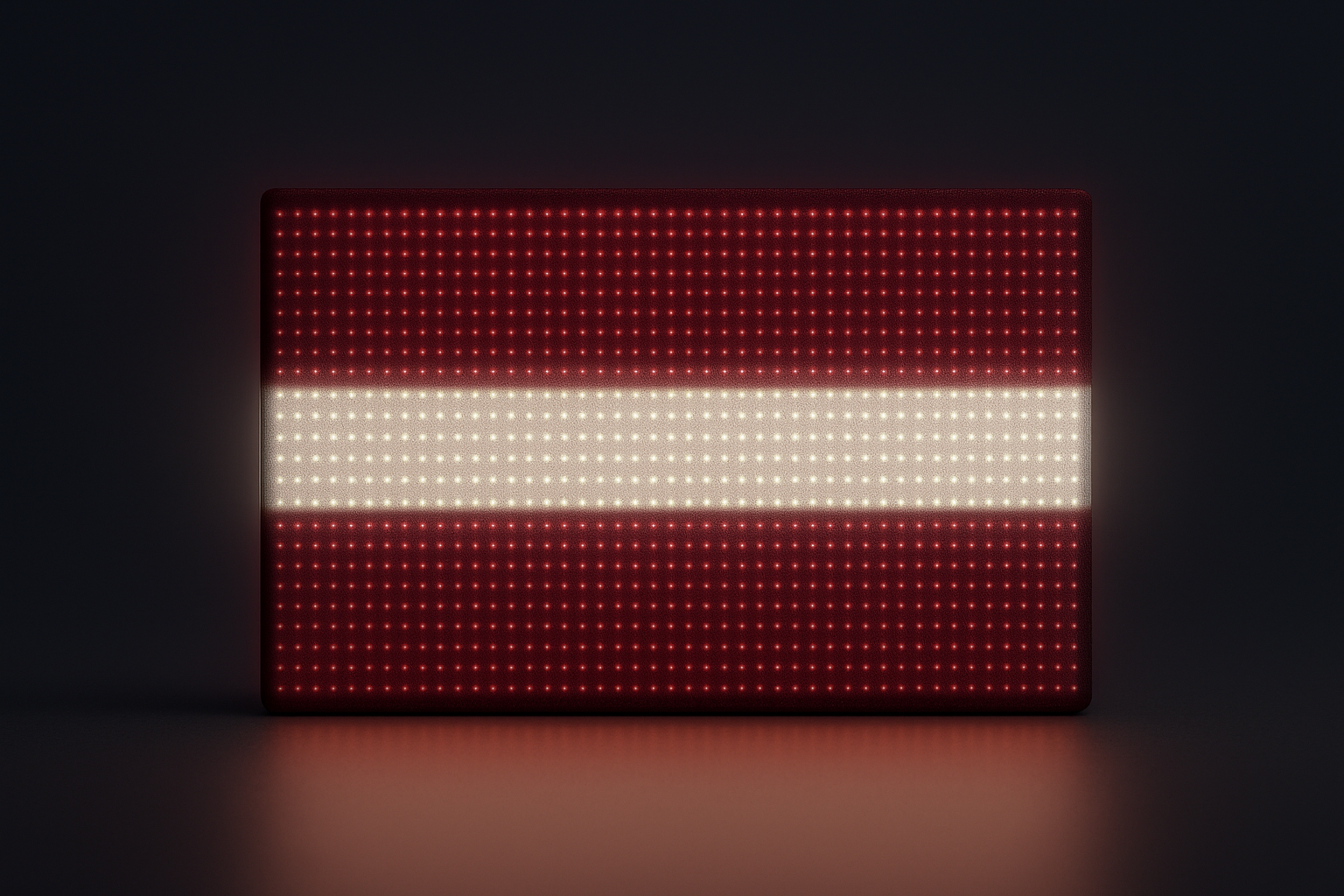 Latvia Glowing Flag - LED Illuminated