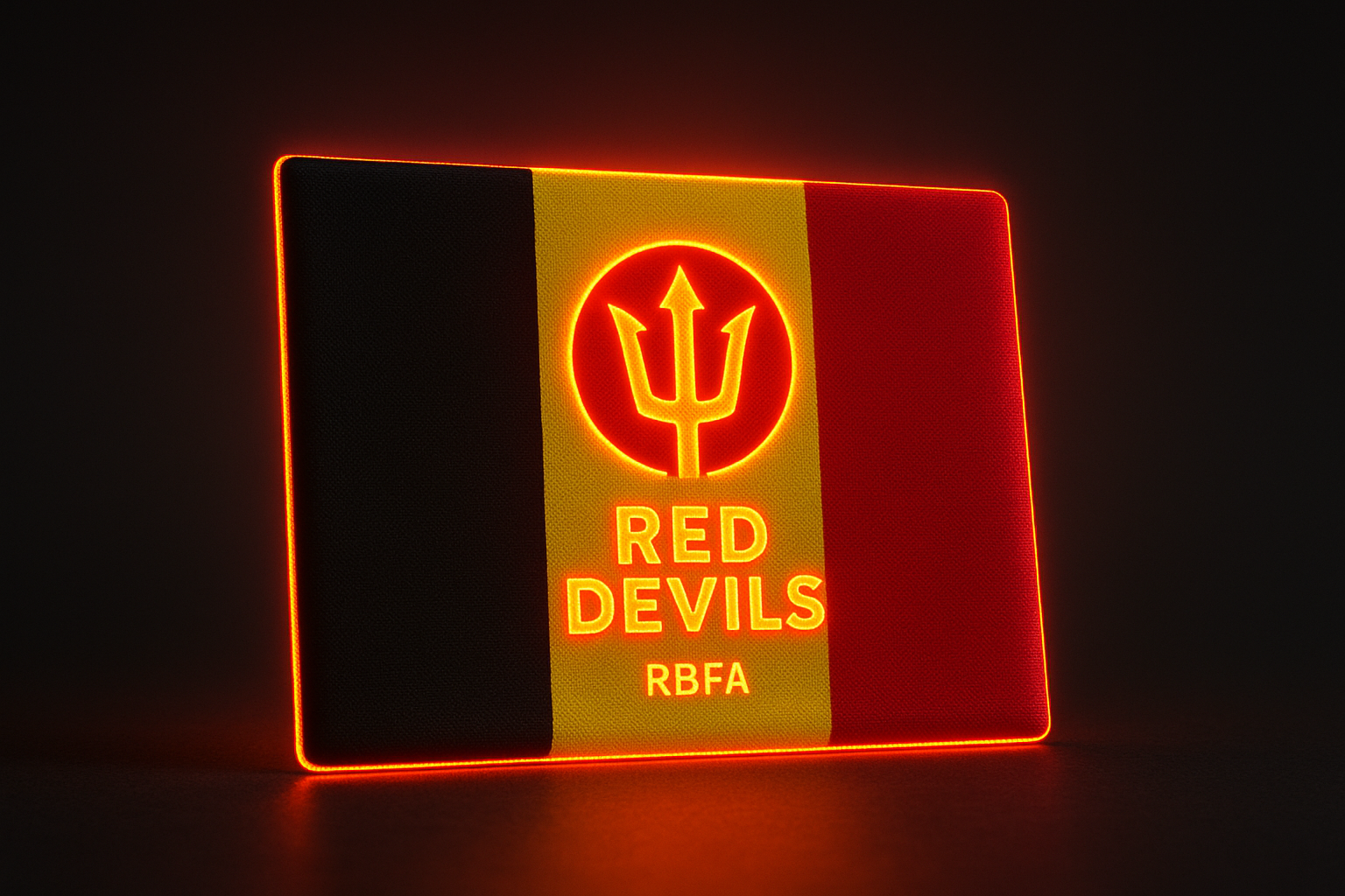 Belgium RBFA Glowing Flag - LED Illuminated