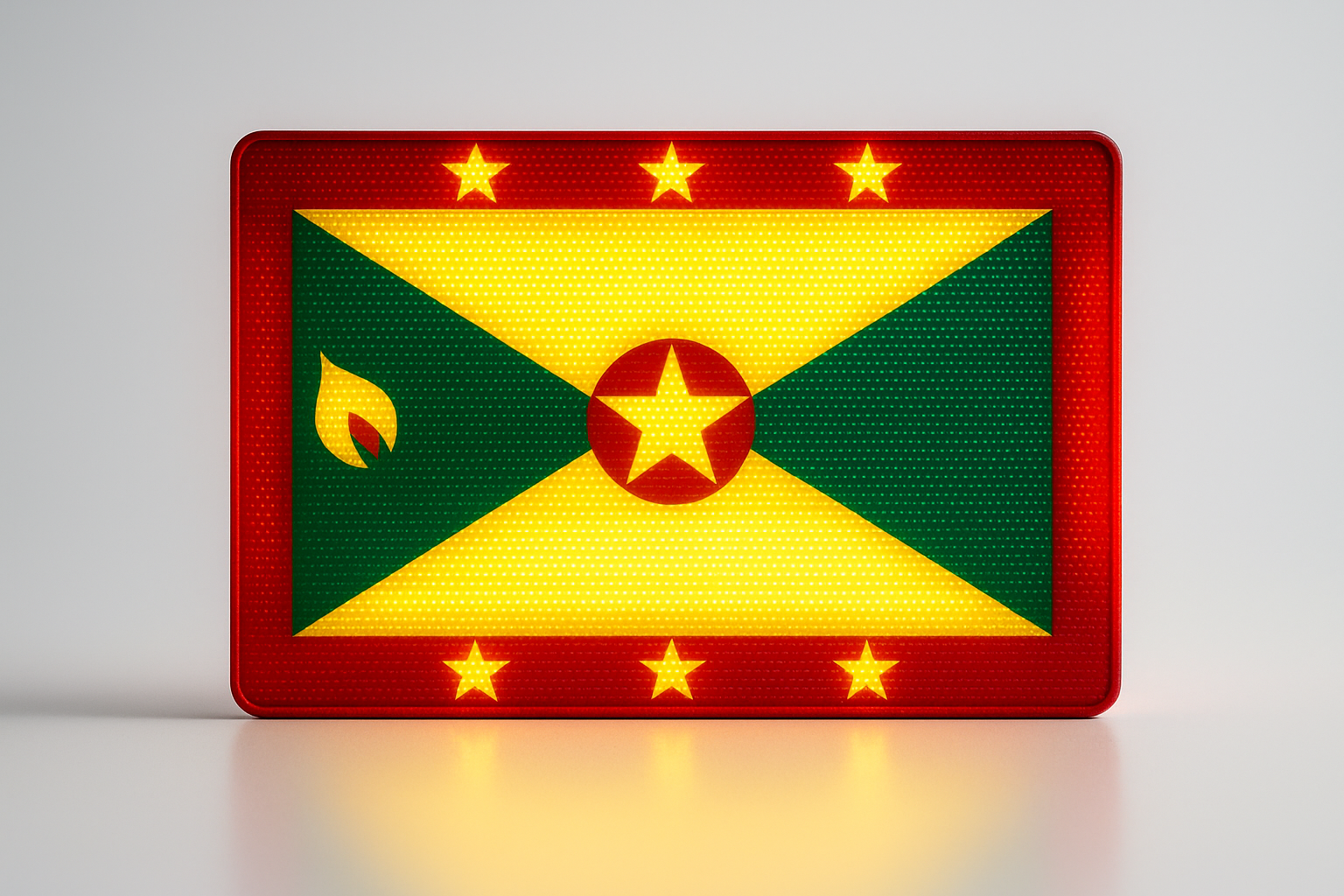 Grenada Glowing Flag - LED Illuminated