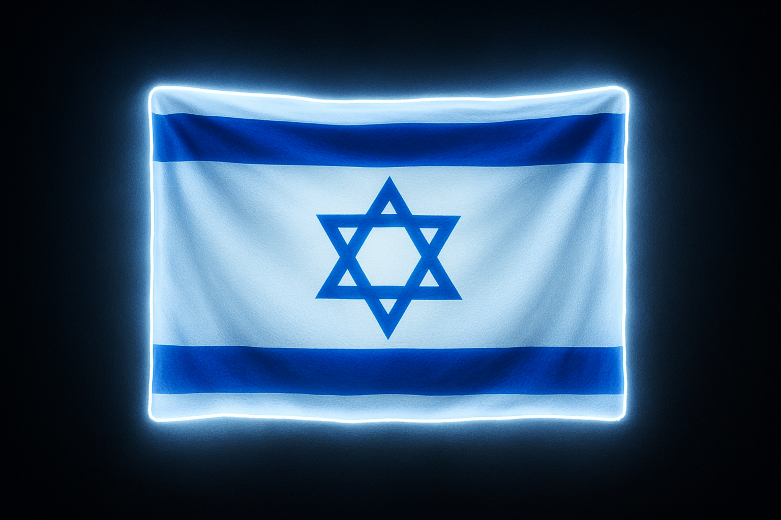 Israel Glowing Flag