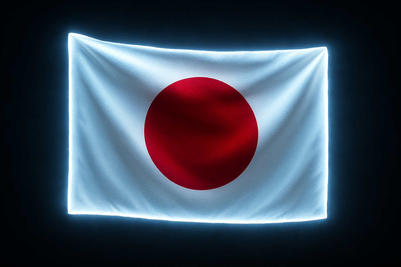 Japan Glowing Flag