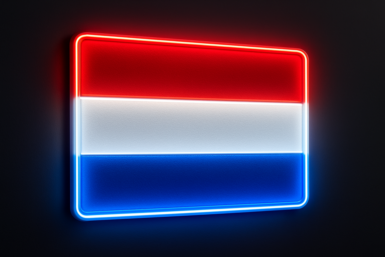 Netherlands Glowing LED Flag