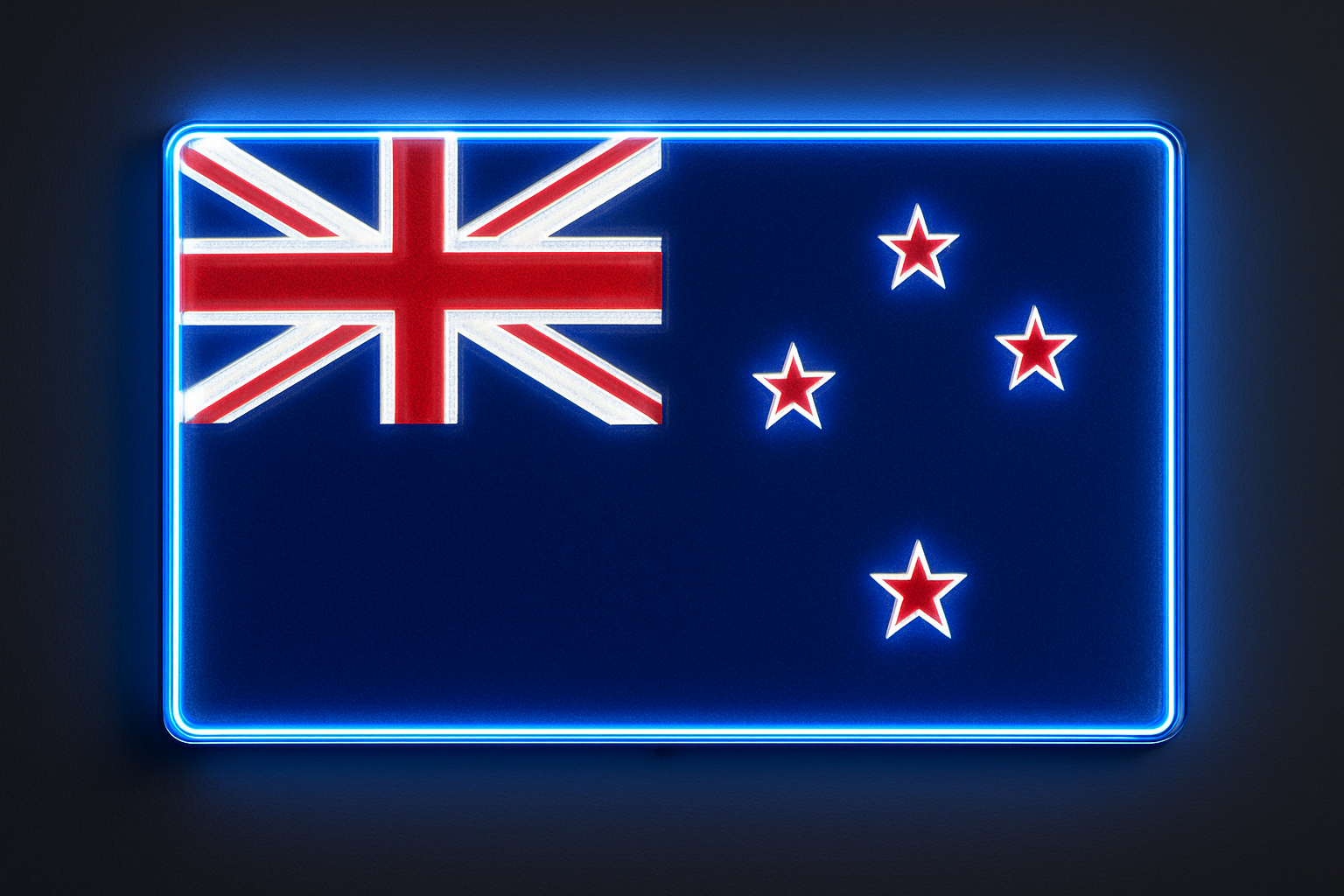 New Zealand Glowing LED Flag