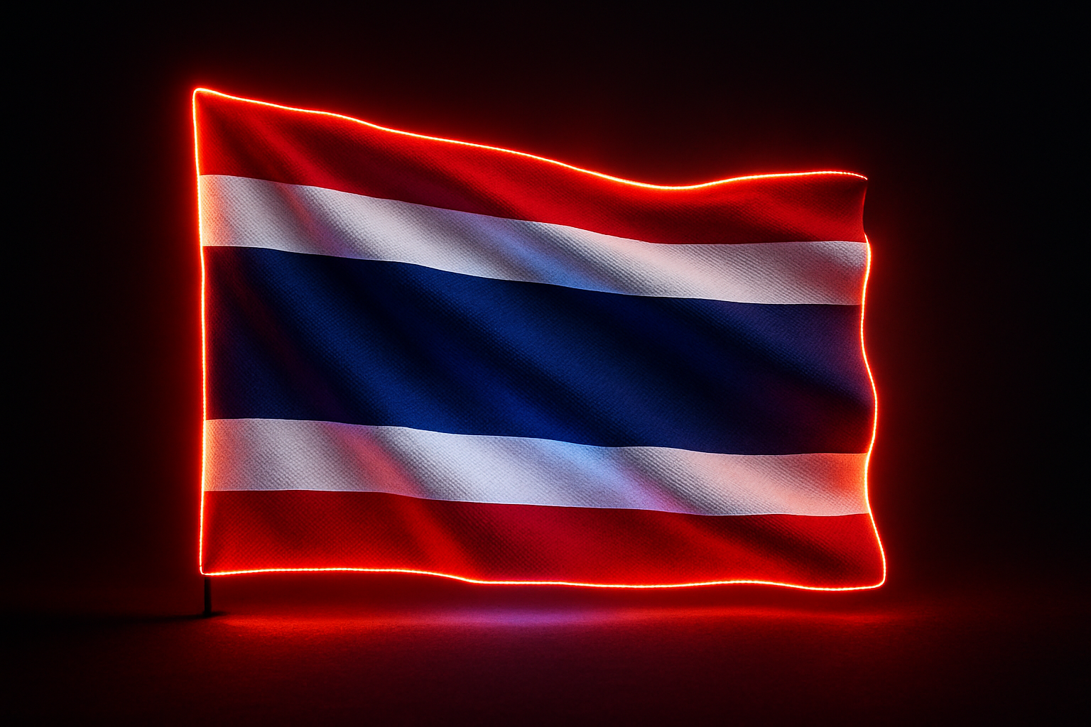 Thailand Glowing Flag