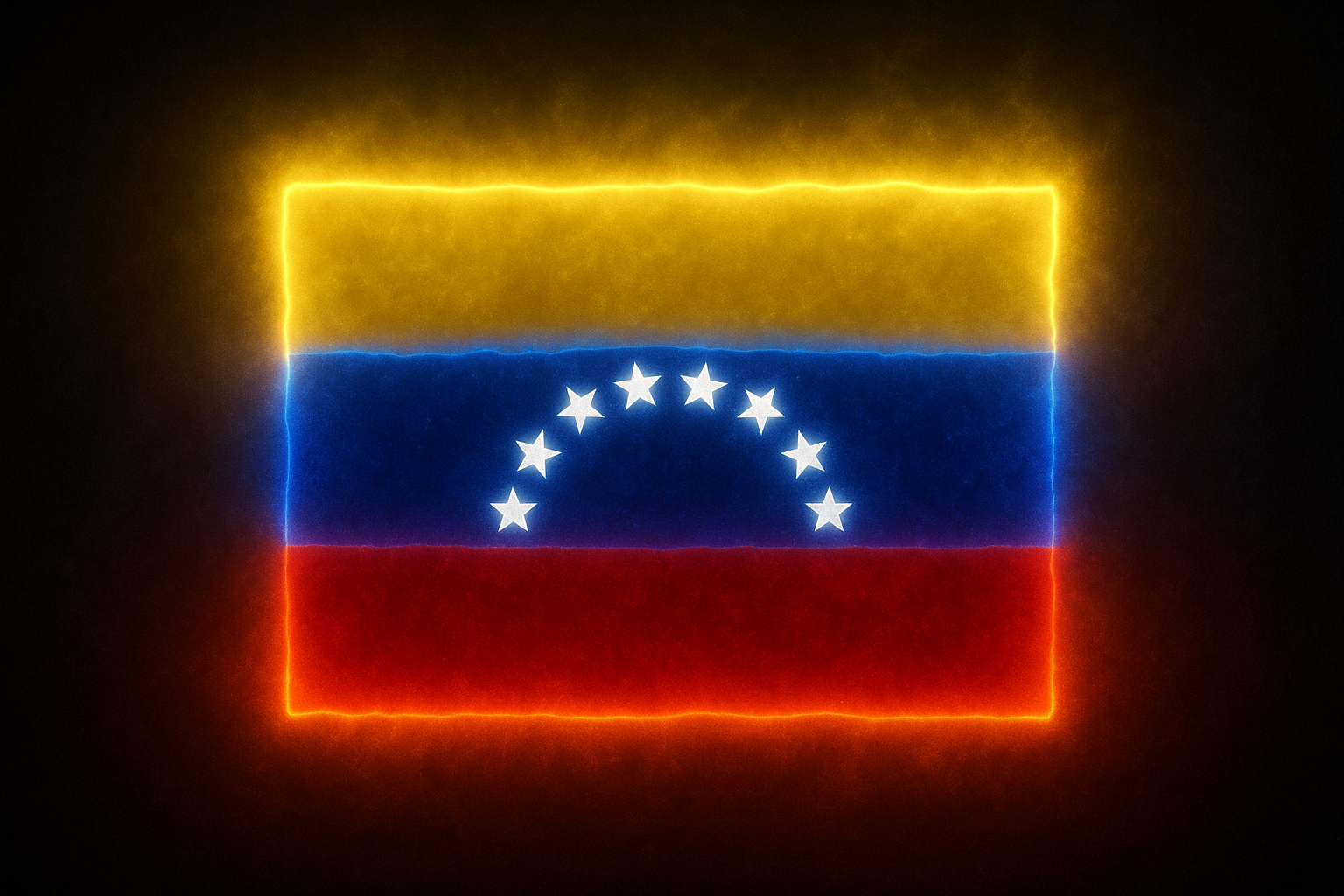 Venezuela Glowing Flag